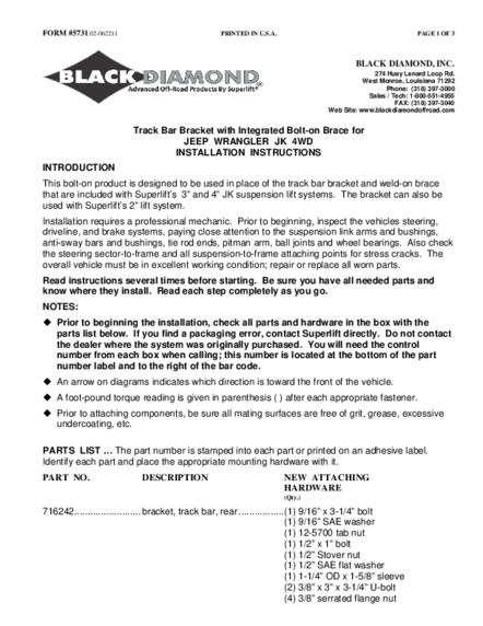 Installation Manual